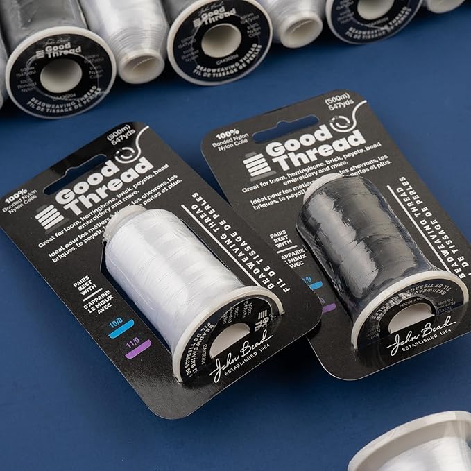 John Bead Good Thread 500m Spool Black Bonded