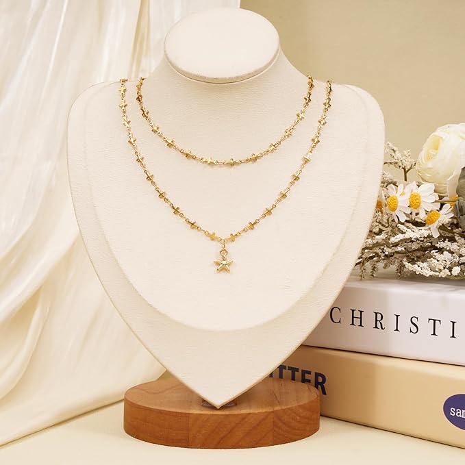 SMYHTGLIF 13 Feet Gold Cross Chain for Jewelry Making Stainless Steel Chain Bulk Craft Jewelry with Lobster Clasps and Jump Rings