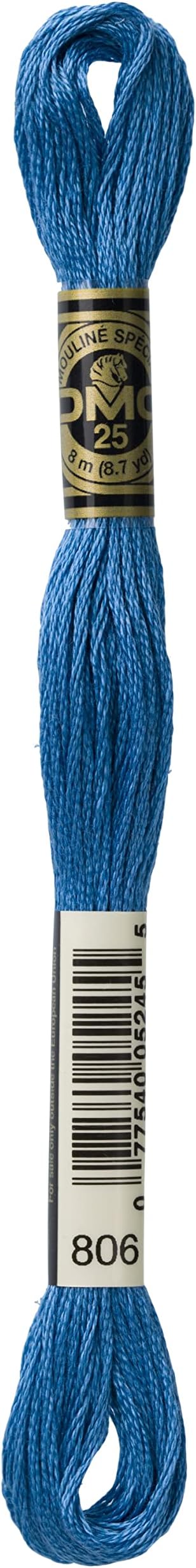 Bulk Buy: DMC Thread Six Strand Embroidery Cotton 8.7 Yards Dark Peacock Blue 117-806 (12-Pack)