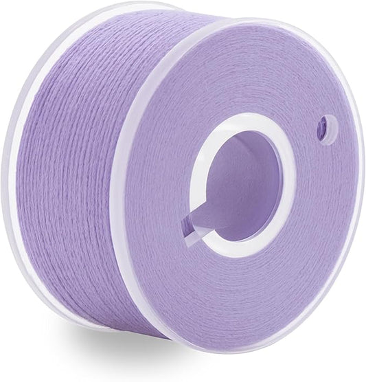 Mandala Crafts 144 Lavender SA156 Prewound Bobbins for Singer Sewing Machine -15J SA156 Prefilled Bobbin Thread for Brother Sewing Machine and Embroidery