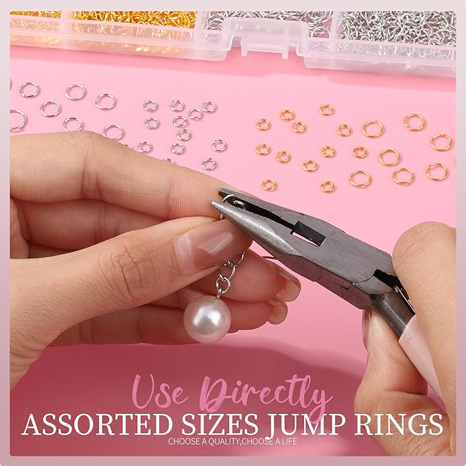 LEOBRO 968pcs Keychain Making Kit, Keychain Clip and Key Ring, Jump Rings for Jewelry Making, Lobster Claw Clasp, Key Chain Making Kit, for Keychains, Jewelry, Purse Making