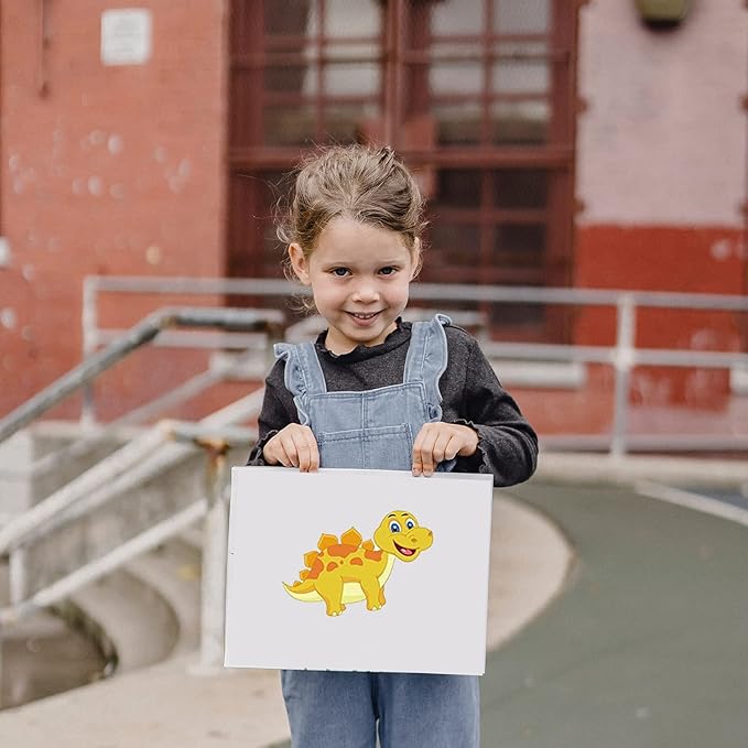 24 sheets 8.27''×5.9'' make your own dinosaur stickers for kids toddlers, make a face stickers for kids party favors activities