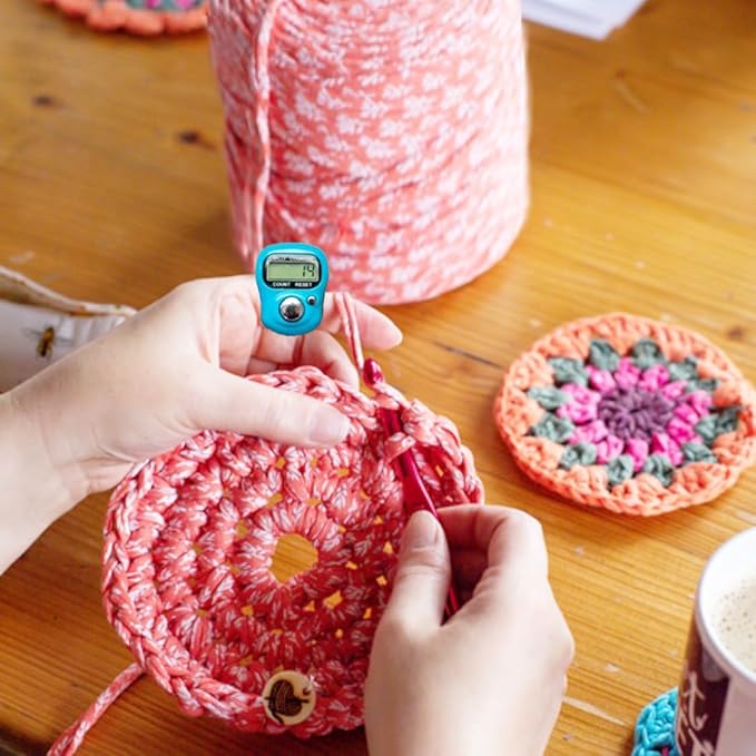 60PCS Metal Stitch Markers,Crochet Knitting Stitch Markers Yarn Row Stitch Counter with Case