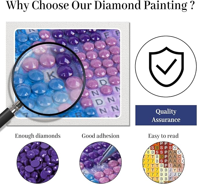 Fountor Horse Diamond Art Kits for Adults, Horse Diamond Painting Kits for Adults Beginners, DIY 5D Flower Diamond Painting with Round Gem Art Kits for Gift Home Wall Decor 12x16 Inch