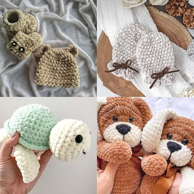 Soft Velvet Yarn Chenille Yarn for Crocheting Super Bulky (100g-3.50oz) (68m-74.3 yds) Baby Blanket Yarn for Knitting Amigurumi Yarn for Crochet Weaving Craft (Turquoise, 1 Skein)