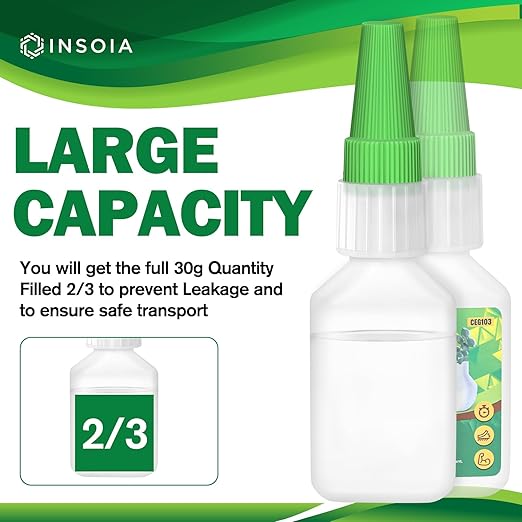 Ceramic Glue, 30g Clear Super Glue for Ceramics Repair Quick Fix Porcelain Adhesive Heavy Duty Strong Crazy Instant Glue for Bonding Ceramic, Porcelain, China, Pottery, Mugs, DIY Crafts