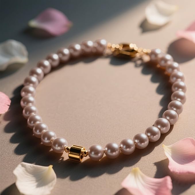 Laopottbeads 350 Pcs Light Brown 10MM Pearl Beads for Jewelry Making Round Pearl DIY Kit for Bracelets, Earrings, Necklaces & Anklets