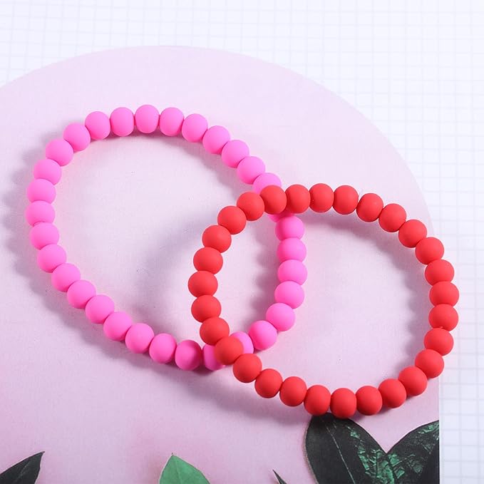 250Pcs Black Clay Beads for Bracelets Making, 6mm Round Beads for DIY Necklace Earring Making Kit