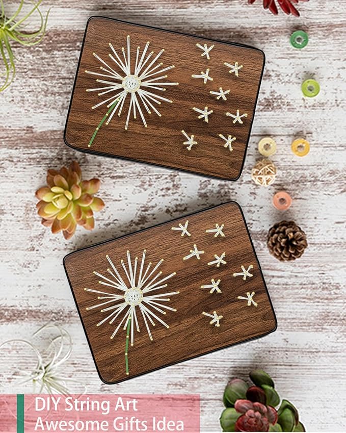 BAZIMA DIY String Art Kit for Beginner, DIY Craft Kit,Unique Gift,Craft Kit for Holidays,Dandelion 2