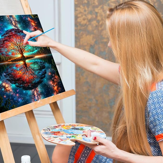 Paint by Numbers Kit for Adults - Tree of Life Acrylic Adult Paint by Number Kits on Canvas for Beginner, Tree of Life DIY Oil Painting by Numbers for Adults Kit, Perfect for Home Decor Gift 16"x20"