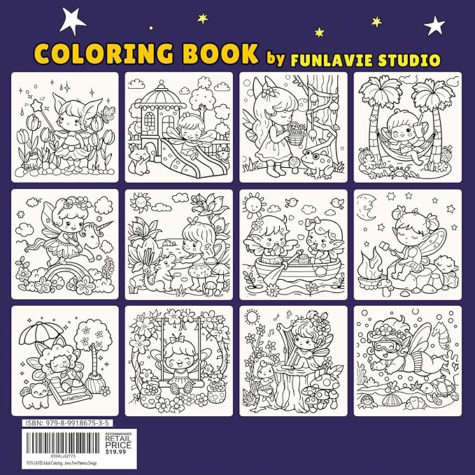 Cozy Coloring Book for Adults and Kids – Featuring Cozy Fairyland and Dreamy Flower Fairy Scenes, Bold and Easy, Cute Coloring Book for Teen Relaxation & Mindfulness Gift for Women, Spiral Bound