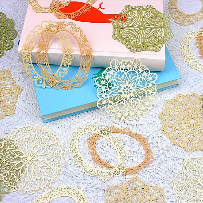 Vintage Scrapbook Paper Lace Cutouts for Scrapbooking Supplies,20 Pcs Decorative Retro Cutout Paper Frame for Junk Journals DIY Art Craft Album Planners