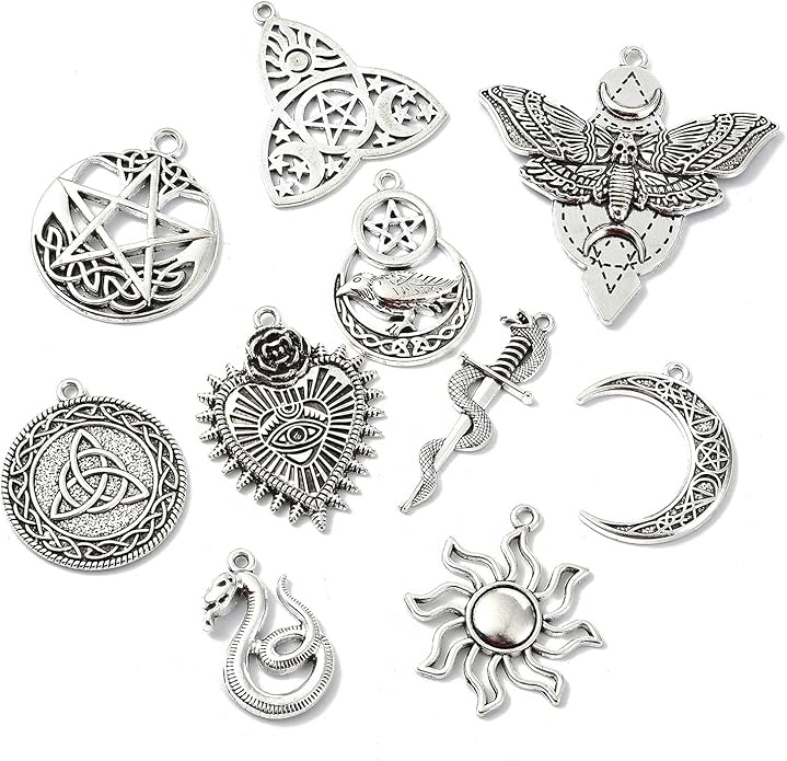 Antique Silver Cross Drink Insect Animal Theme Charms for DIY Jewelry Bracelet Necklace Earring Keychain Decor