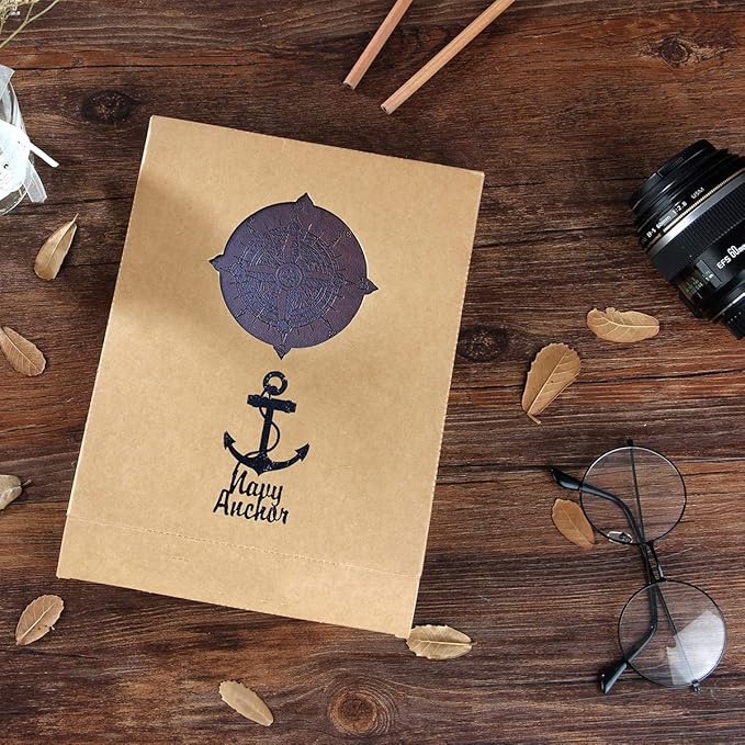 ThxMadam Leather Scrapbook Album 60 Pages Vintage Love Photo Album,8.7 * 7.1 Inch Scrapbook for Couples-DIY Memory Book,Birthday/Wedding Guest Book Gift for Anniversary Mother's Day