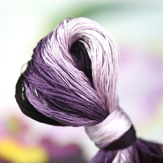 Natural 100% Mulberry Handmade Embroidery Silk Thread Silk Floss (74)