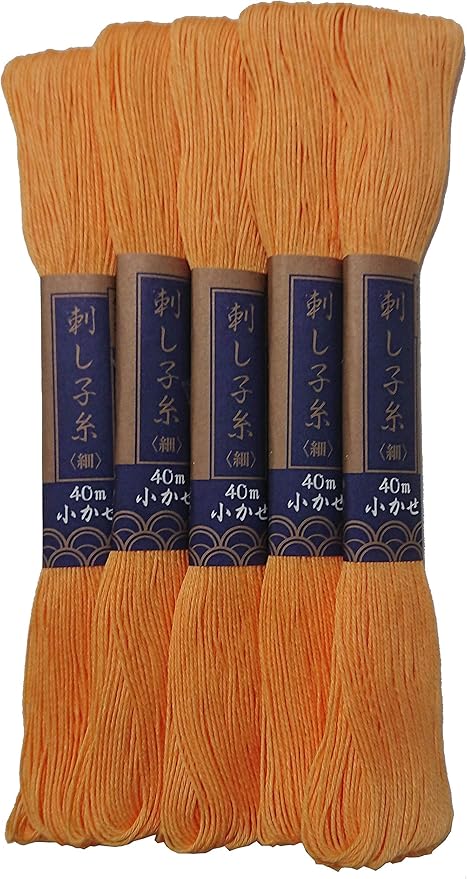 Sashiko Thread 40m 5x1 (Golden Yellow)