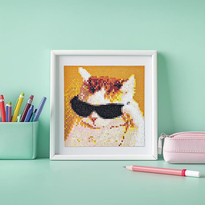 LuwoArte 6 Pack Diamond Painting Kits for Adults – Funny Meme Animals – Full Drill DIY Paint Gem Art for Adults – Brilliant 5D Diamond Painting Kit – Relaxing Craft for Home Wall Décor