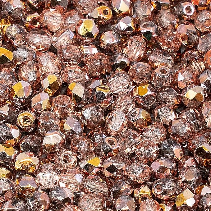 Czech 50-Piece Glass Beads, 6x9mm, Teardrop Opal White Pink Luster (14495)