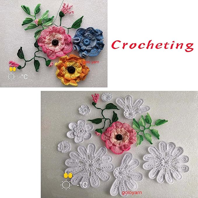 golo Crochet Thread Crochet Yarn for Hand Kniting Tatting Yarn 212