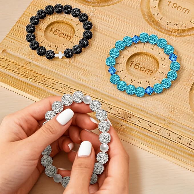 256Pcs 10mm Rhinestone Beads Kit for Jewelry Making, 3 Colors Round Shiny Disco Ball Beads with Cross Charms and Accessories for Baseball Necklaces Bracelets Earrings Crafting