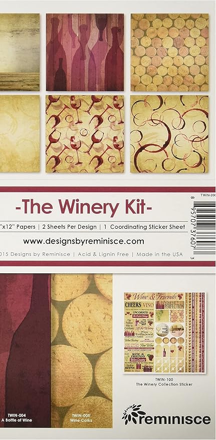 Reminisce The Winery Collection Kit Multicolor, 12" by 12"