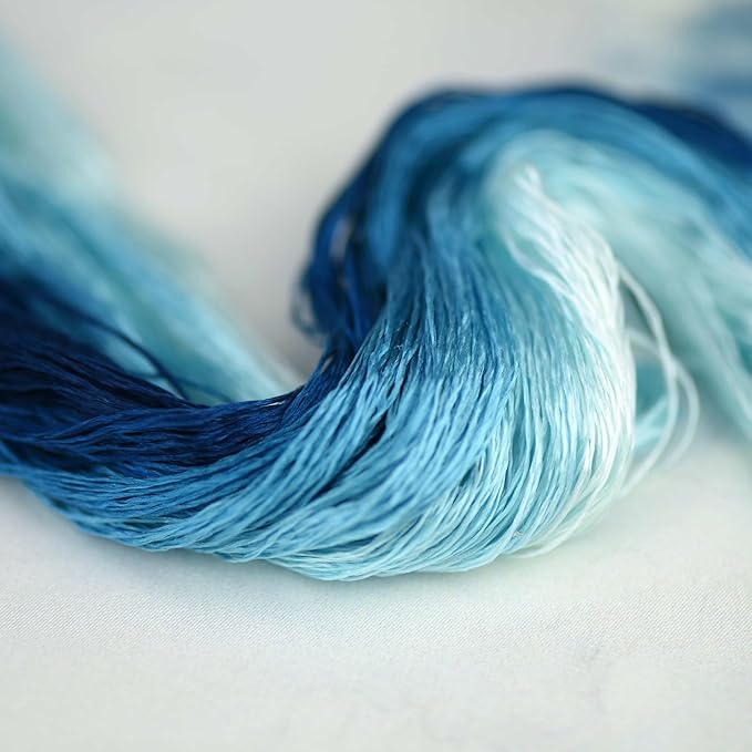 Natural 100% Mulberry Handmade Embroidery Silk Thread Silk Floss (64)