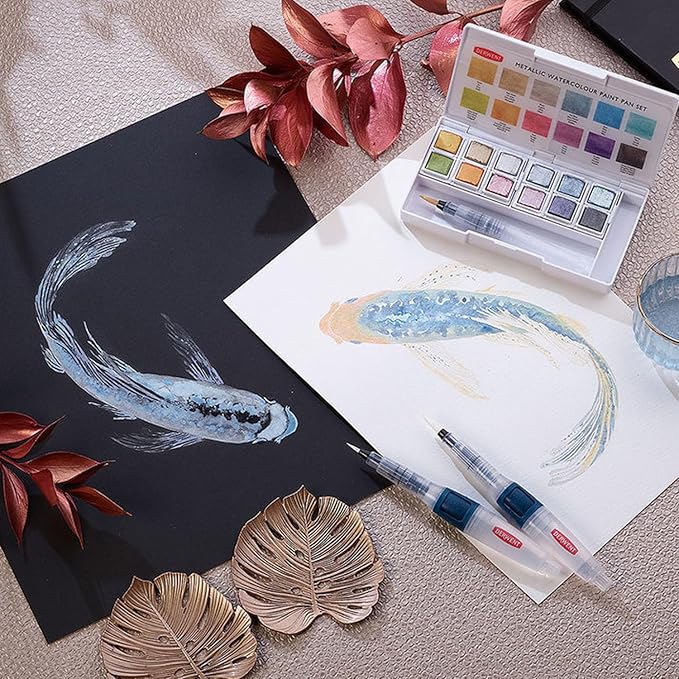 Derwent Metallic Paint 12 Pan Palette