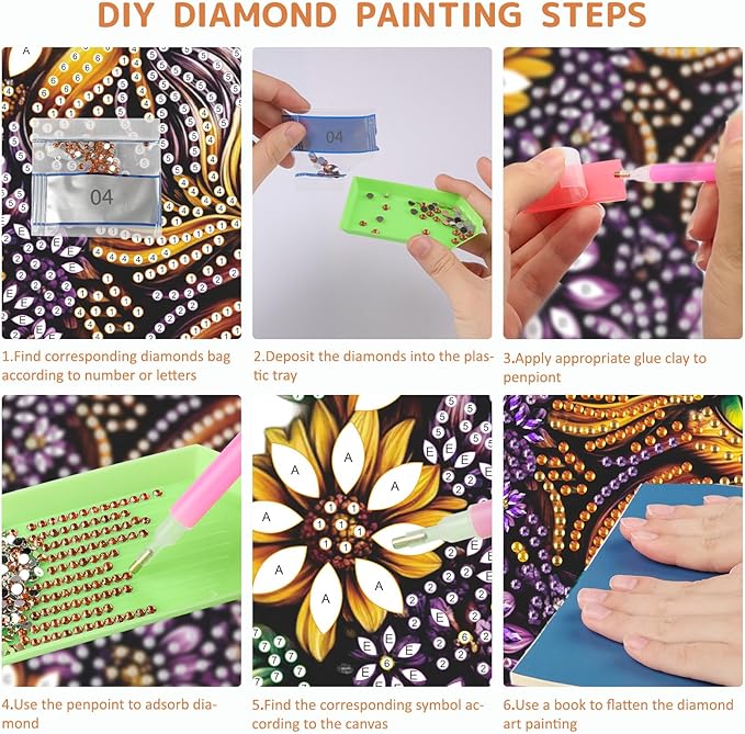 SENQAO DIY Acrylic Diamond Art Painting Cat Kits Special Shaped Rhinestone Diamond Art Window Pendants Home Garden Wall Hanging Kits Hanging Ornament