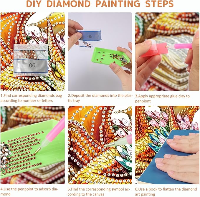 SENQAO Dragon Diamond Art Hanging Kit for Adult, Special Shaped Rhinestone, DIY Acrylic 5D Diamond Art Painting Window Pendants Home Garden Wall Hanging Kits Hanging Ornament