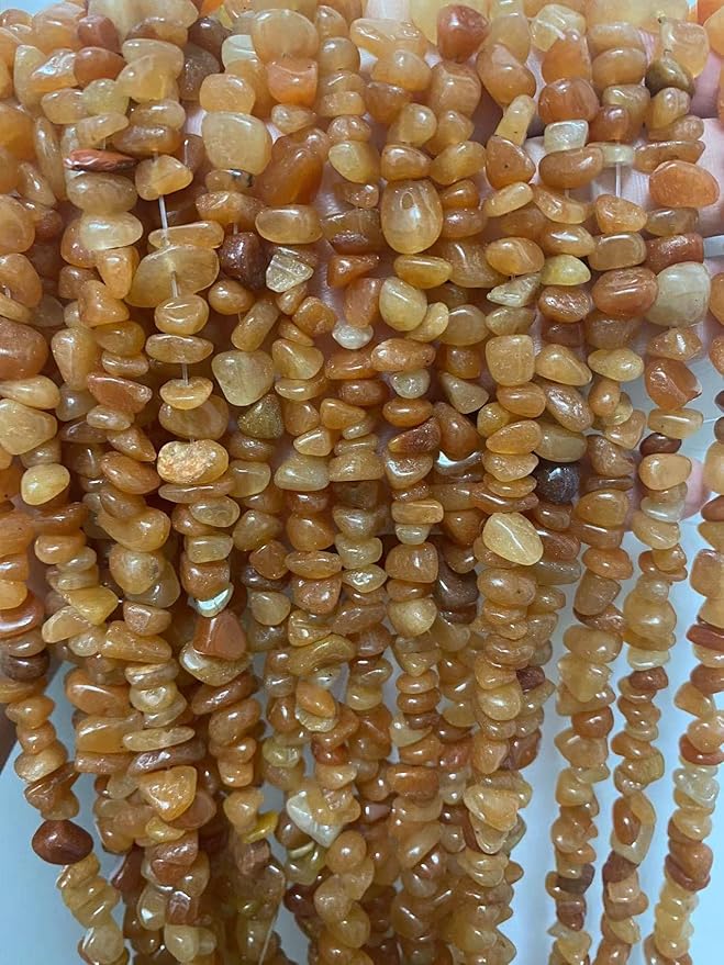 7-8mm Natural Red Aventurine Gemstone Chips Beads Healing Crystals Waist Bracelets Necklace Kit Irregular Stone DIY Crafts Design Jewelry Making