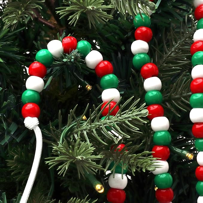 300 christmas colors assortment acrylic large hole beads for crafts and for hair 10mm x 12mm acrylic barrel beads with 5.7mm large hole, glossy christmas assortment