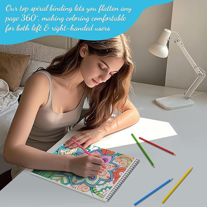 Swear Words Coloring Books Cuss Words for Adult Spiral Bound Page One Sided Design, Funk Coloring Pages with Stress Relieving 24 Colorful Coloring Pages Coloring Book of Cuss Words Gag Gift for Friend