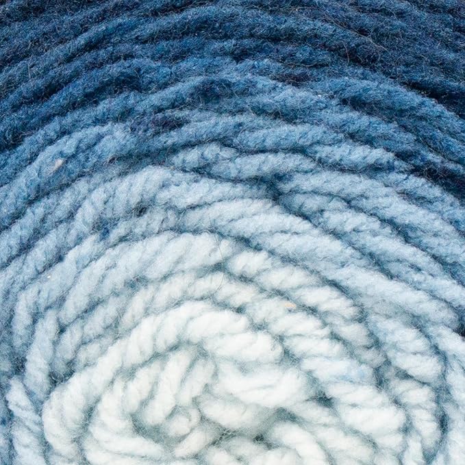 Lion Brand Yarn Mandala Gradient, Multicolor Yarn for Knitting, Crochet and Crafting, Steel Blue, 3 Pack
