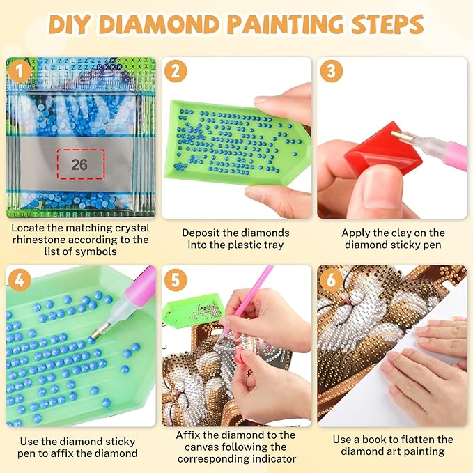 Cat Diamond Art Hanging Kits for Adults, Diamond Art Suncatchers Good Morning Cats, 5D Special Shape Diamond Painting Pendant Window Ornament Gifts for Home Wall Door Garden Decor
