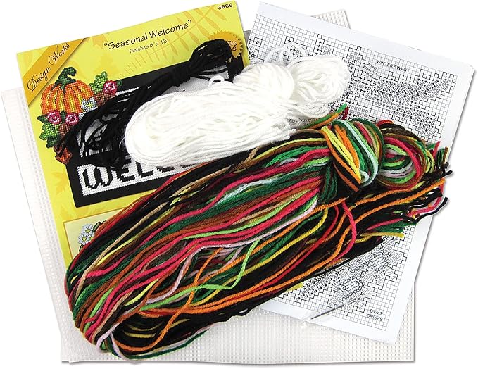 Design Works Crafts Seasonal Welcome Plastic Canvas Kit