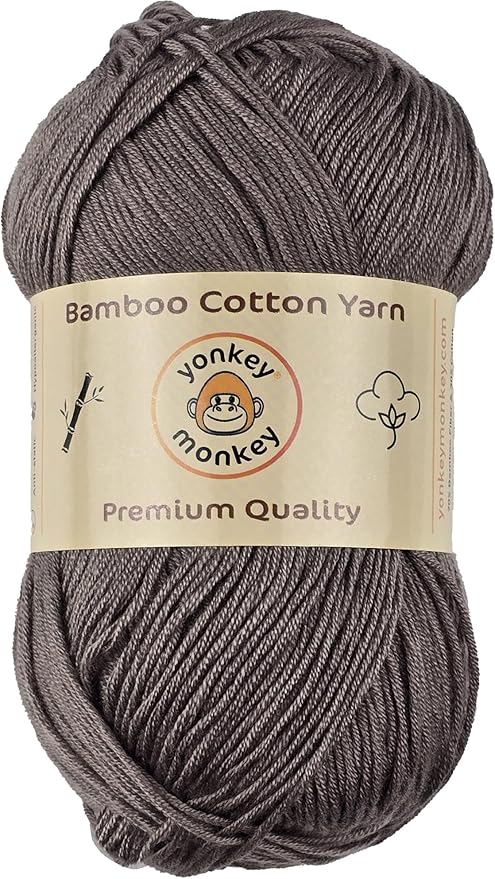 10-Pack of Yonkey Monkey 500 Grams Yarn - 70% Rayon derived from Bamboo, 30% Cotton - Imported - Camel 9031