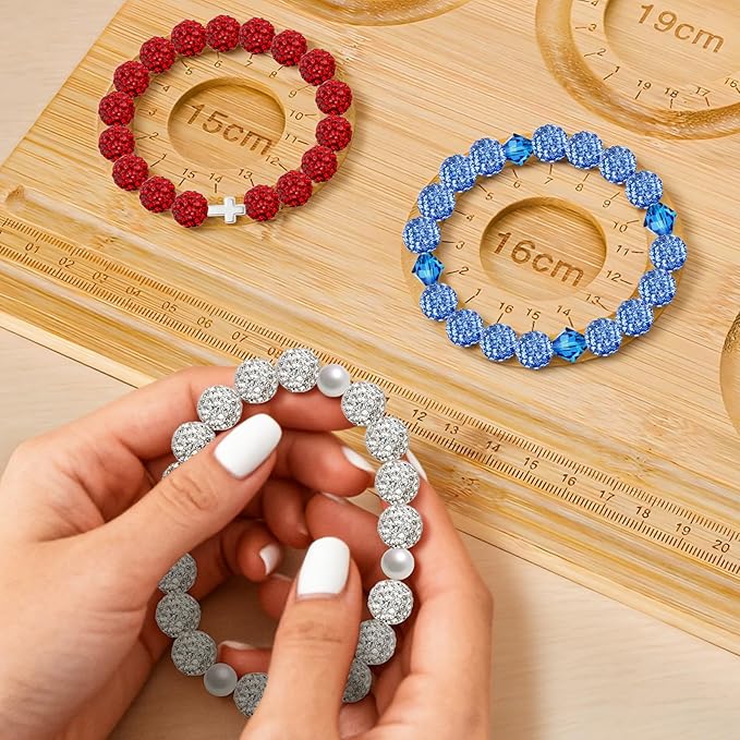 256Pcs 10mm Rhinestone Beads Kit for Baseball Necklaces, 3 Colors Round Disco Ball Beads Set with Cross Charms and Accessories for Bracelets Earrings Jewelry Making DIY Decoration