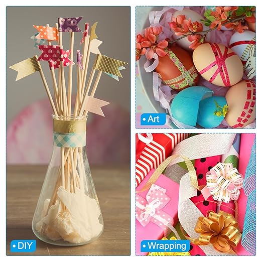 PATIKIL Holographic Washi Tape 0.59 Inch x 10.93 Yards, 1 Roll Self Adhesive Masking Sticker for DIY Art Craft Wrapping Decoration, Green