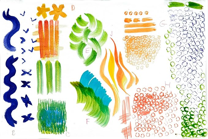Creative Mark FX Effects Taklon Paint Brushes, Set of 10 - Watercolor, Acrylics & Oil Paint - Soft, Resilient Brush Styles: Multi-Liner, Ribbon, Angular, Dabber, Dagger - w/Resealable Vinyl Pouch