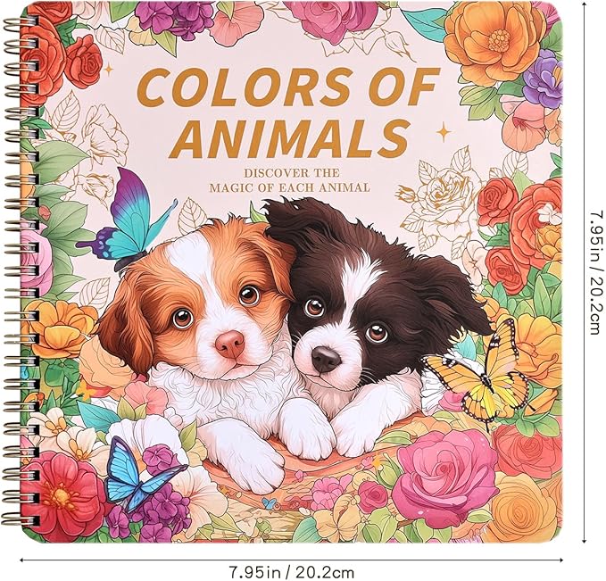 Women's Coloring Book 30 Pages Cute Pets Pattern Coloring Books for Adults to Relax and Relieve Anxiety, Gift for Mother's Day, Birthdays, Christmas, Anniversaries