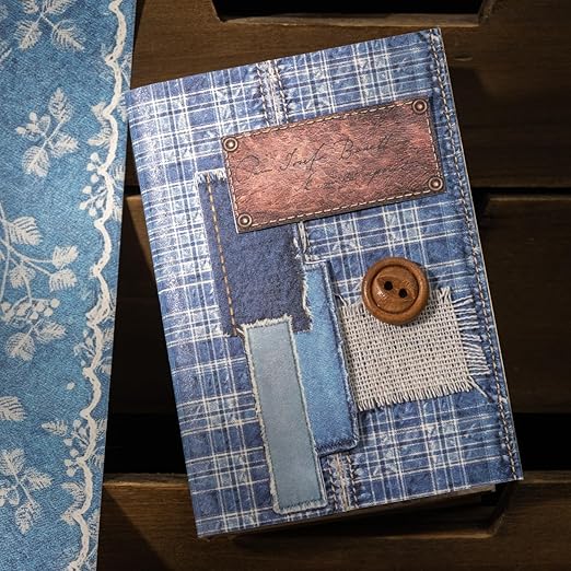 PET Washi Tape Stickers for Journaling Supplies, Decorative Denim Themed Journal Tape Stickers for Scrapbooking,Journaling, Junk Journal Supplies,Planer,Letters,Water Bottles (Denim)
