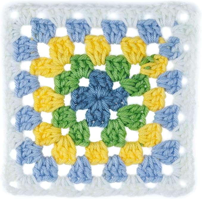 Red Heart All in ONE Granny Square Spring Green Yarn - 3 Pack of 8.8oz/250g - 100% Acrylic - #4 Worsted (Medium) - 417 Yards - Knitting/Crochet