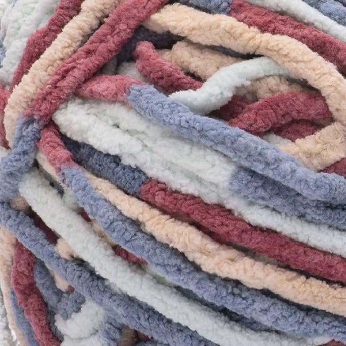 Bernat BABY BLANKET BB Button Roses Yarn - 1 Pack of 10.5oz/300g - Polyester - #6 Super Bulky - 220 Yards - Knitting/Crochet