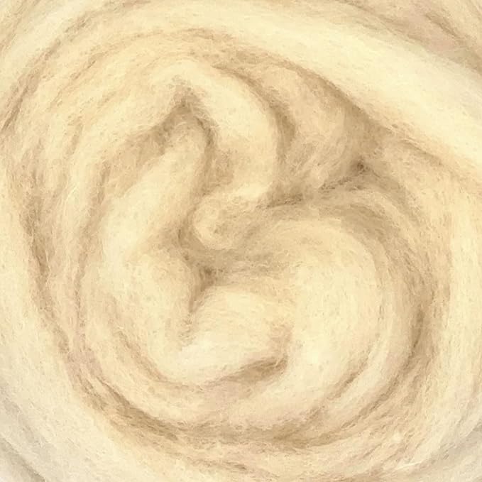 Corriedale Carded Sliver Wool Roving Variety Bundle | Best Core Wool for Needle Felting, Spinning, Wet Felting, Weaving, Dryer Balls, Yarn Roving - Ethically Sourced (Woodland Neutrals)