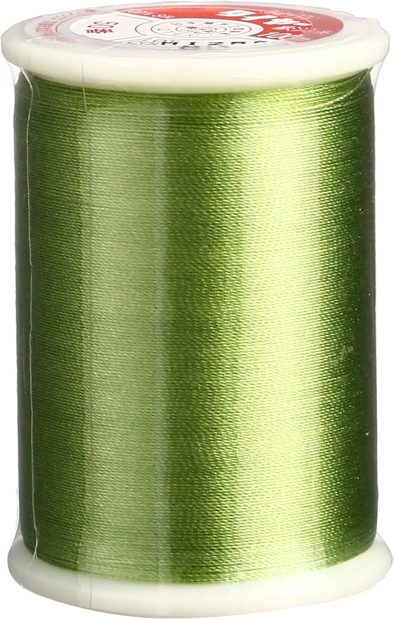 Superior Threads Tire Silk #50 3-Ply 50-Weight High Sheen Silk Embroidery Quilting Sewing Thread - 109 Yard Spool (#085 French Green)