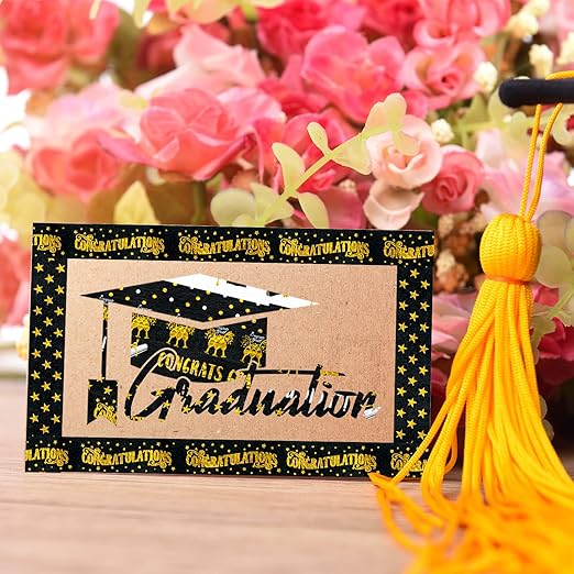 Whaline 12 Rolls Graduation Washi Tape Black Foil Gold 2025 Grad Washi Masking Tape Grad Cap Congratulations Decorative Paper Sticker for Graduation Scrapbook DIY Art Crafts Gift Wrapping