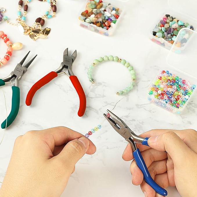 Mr. Pen- Jewelry Pliers, 3 Pack, Jewelry Making kit, Mini Pliers for Jewelry Making, Wire Cutters for Jewelry Making