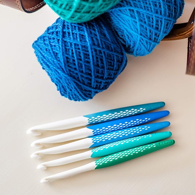 prym ergonomics crochet hook set, large (7mm, l, m, n, o)