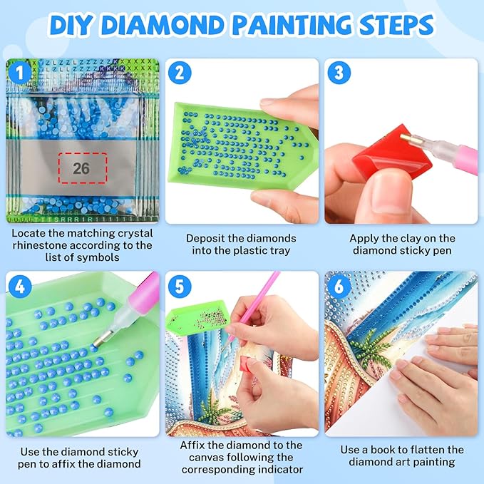Summer Diamond Art Hanging Kits for Adults, Diamond Art Suncatchers Conch Shell, 5D Special Shape Diamond Painting Beach Pendant Window Ornament Gifts for Home Wall Door Garden Decor