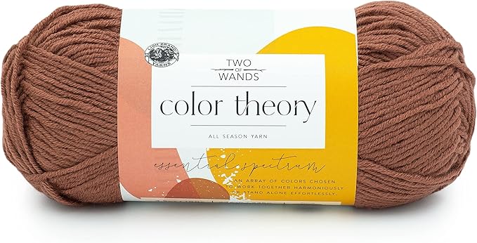 Lion Brand Yarn, Color Theory Worsted Weight Yarn for Knitting and Crochet, Raisin, 1 Pack, Acrylic Fiber with Modern Color Palette, Perfect for Sweaters, Hats and Cozy Blankets